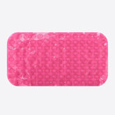 Homestic Bath Mat | PVC Bathroom Mat | Shower Bath Mat | Floor Tub Mat | Foot Massager Mat | Anti-Skid Shower Bathroom Mat | B-02D | Rose Red
